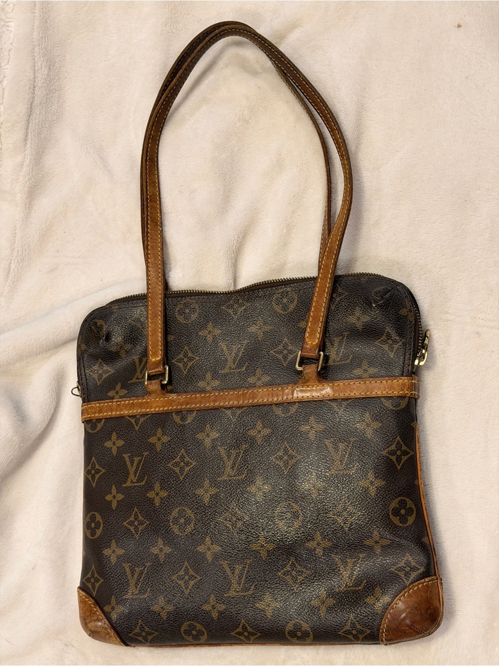 Authentic Louis Vuitton Popincourt Haut Monogram Shoulder Tote Vintage LV Bag - Picture 8 of 9